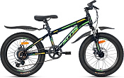 Велосипед SITIS HOTROCK 20" (2023) черно-зеленый